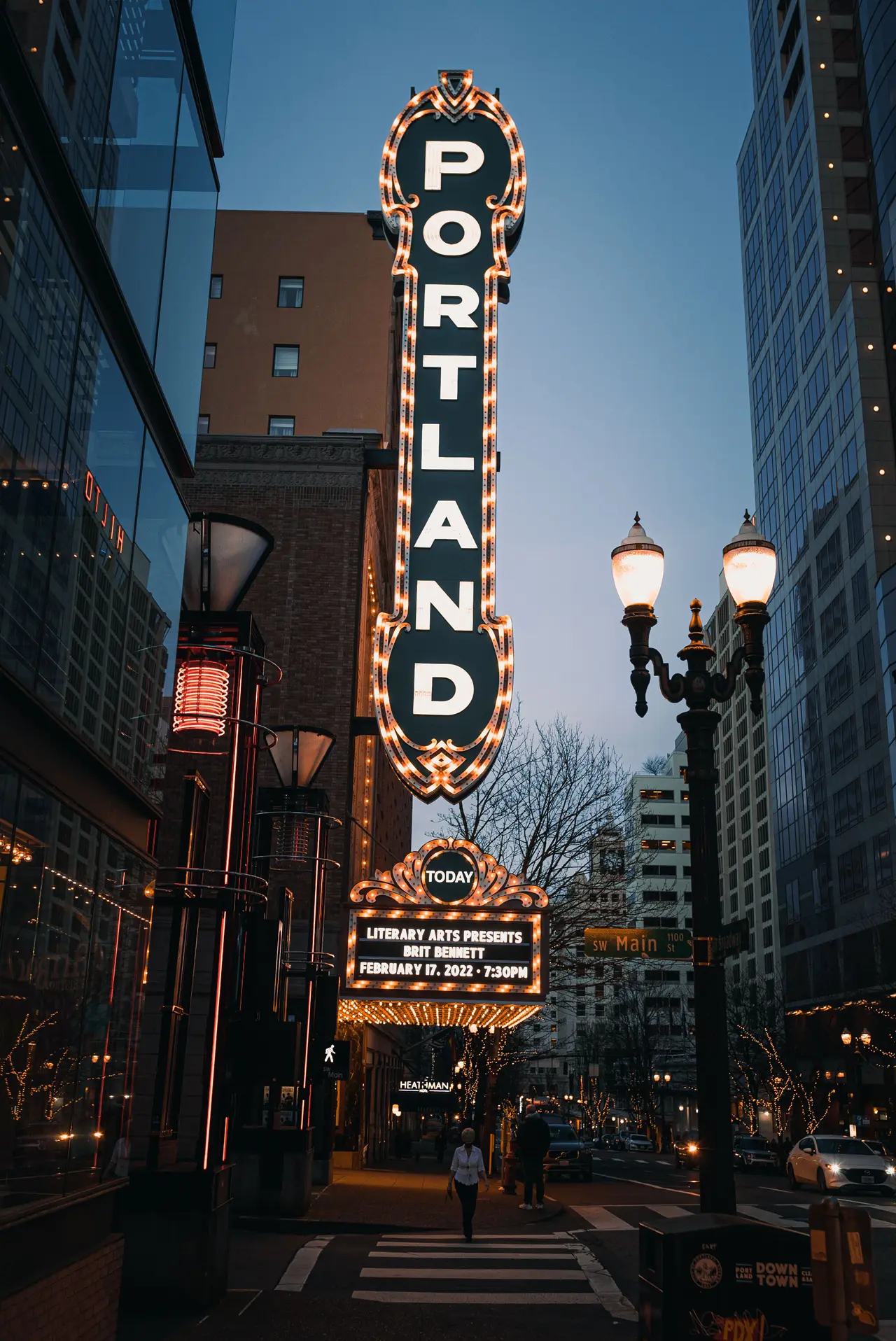 Portland sign on Broadway